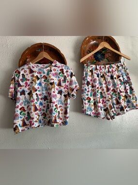 Disney & Skinnydip London princess pj short set Women’s Size medium